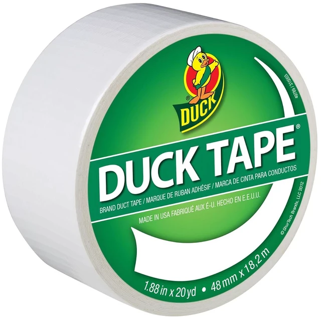 Main image of Duck Tape Color Duct Tape, 1.88in x 20yds, White, Single Roll