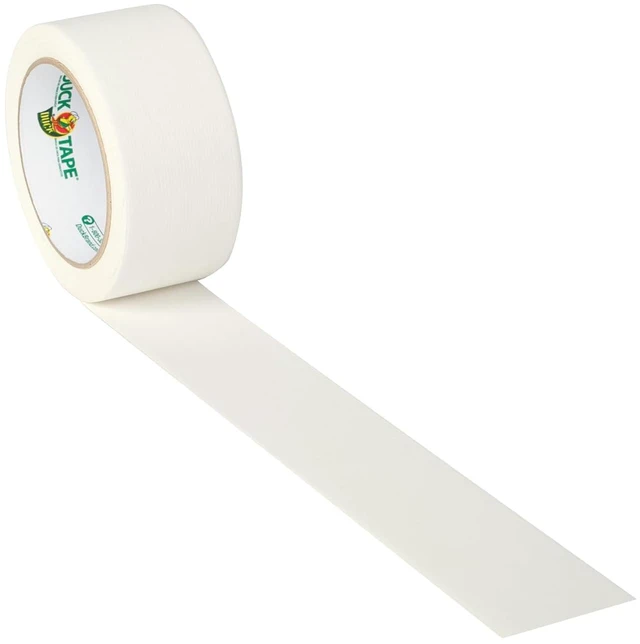 Alt view image 3 of 5 - Duck Tape Color Duct Tape, 1.88in x 20yds, White, Single Roll