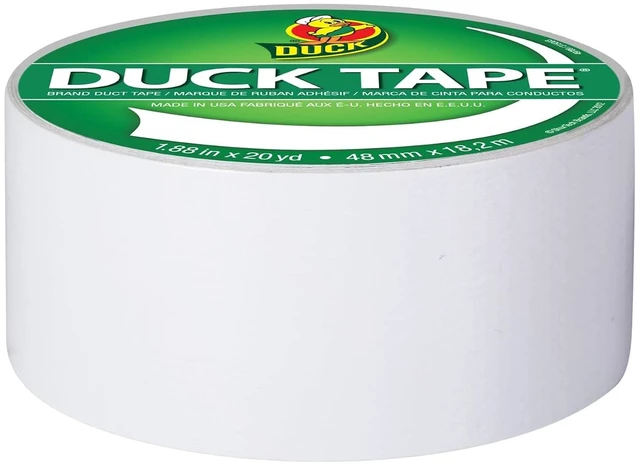Alt view image 2 of 5 - Duck Tape Color Duct Tape, 1.88in x 20yds, White, Single Roll