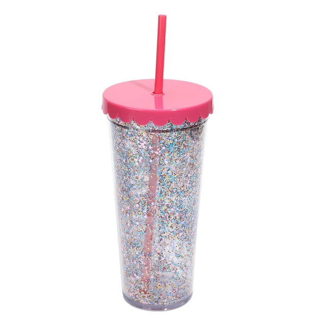 Alt view image 6 of 6 - Packed Party 'Sippin' like It's My Birthday' Pink Plastic Tumbler 22 oz