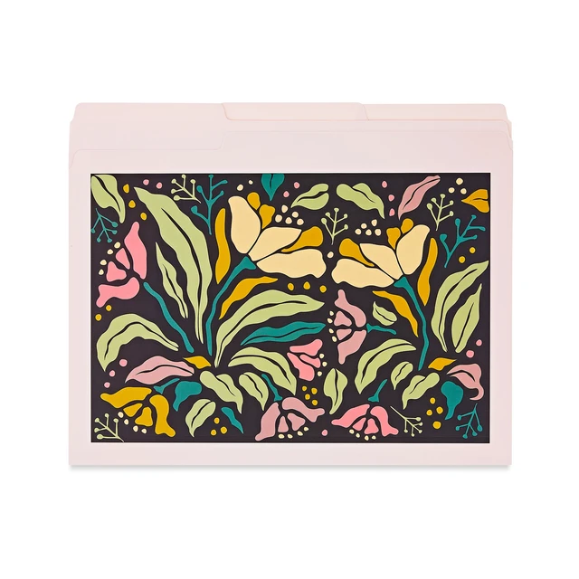 Alt view image 6 of 6 - Pen+Gear 3-Tab File Folders Letter Size Floral Multicolor 9 Count (2 Pack) 9.5in x 11.6in