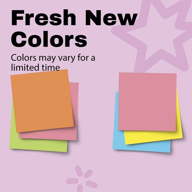 Alt view image 4 of 7 - Post-it Super Sticky Notes 3x3in Neon Fizz 3 Pads 45 Sheets/Pad