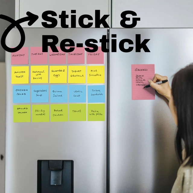 Alt view image 5 of 7 - Post-it Super Sticky Notes 3x3in Neon Fizz 3 Pads 45 Sheets/Pad
