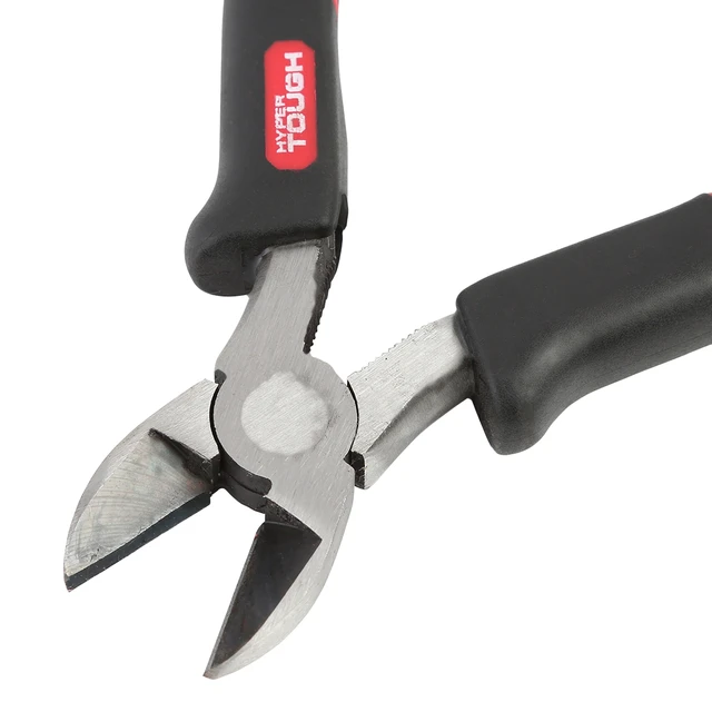 Alt view image 6 of 6 - Hyper Tough 3-Piece Pliers Set with Ergonomic Soft Grip Handles, Diagonal Cutting, Slip Joint and Long Nose Pliers
