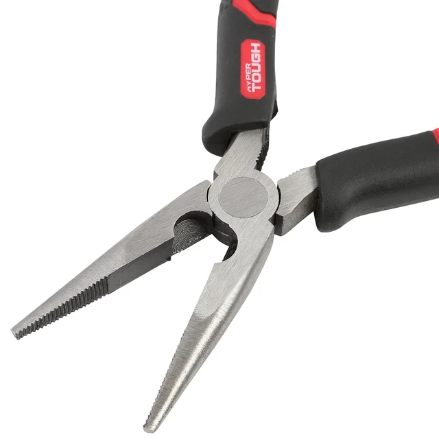 Alt view image 2 of 6 - Hyper Tough 3-Piece Pliers Set with Ergonomic Soft Grip Handles, Diagonal Cutting, Slip Joint and Long Nose Pliers