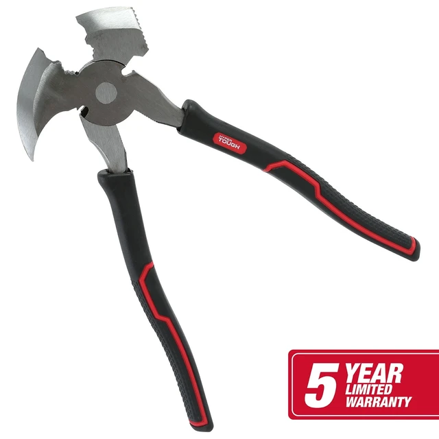 Alt view image 5 of 6 - Hyper Tough 10-inch Demolition and Fencing Pliers with Soft Grip Handles