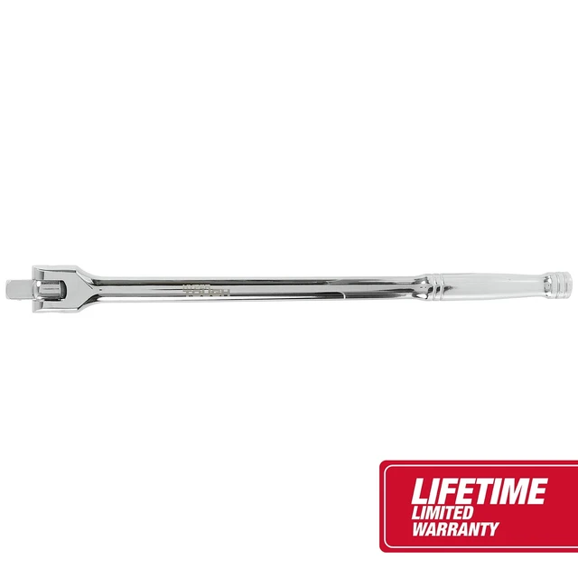 Alt view image 2 of 6 - Hyper Tough 15-Inch 1/2-Inch Rust Resistant Breaker Bar with Rotating Head