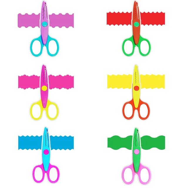 Alt view image 5 of 7 - HAALII Decorative Edge Craft Scissors, Zig Zag Pattern, 6 Pack for Kids and Adults, Scrapbooking