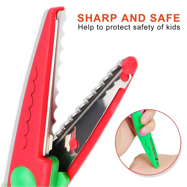 Alt view image 2 of 7 - HAALII Decorative Edge Craft Scissors, Zig Zag Pattern, 6 Pack for Kids and Adults, Scrapbooking
