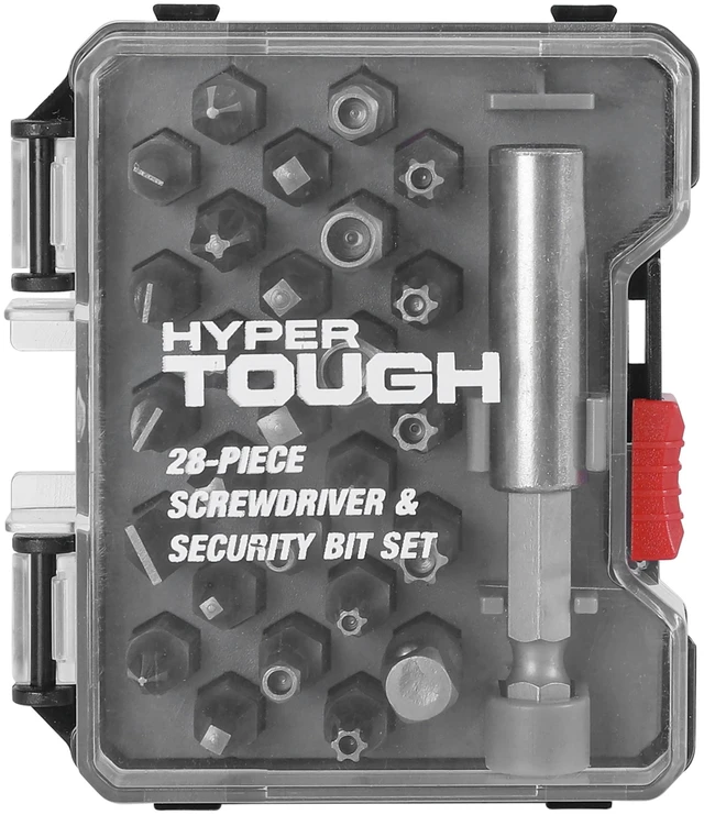 Main image of Hyper Tough 28-Piece Security and Screwdriver Bit Set with Case