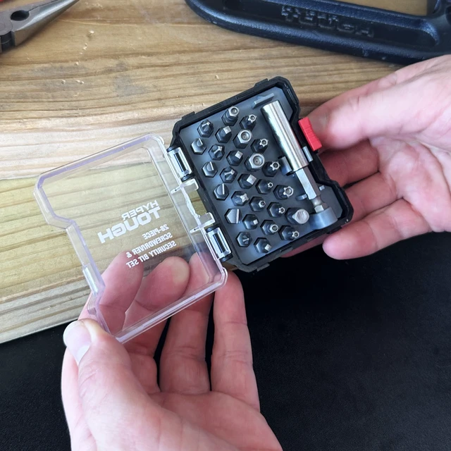 Alt view image 6 of 6 - Hyper Tough 28-Piece Security and Screwdriver Bit Set with Case