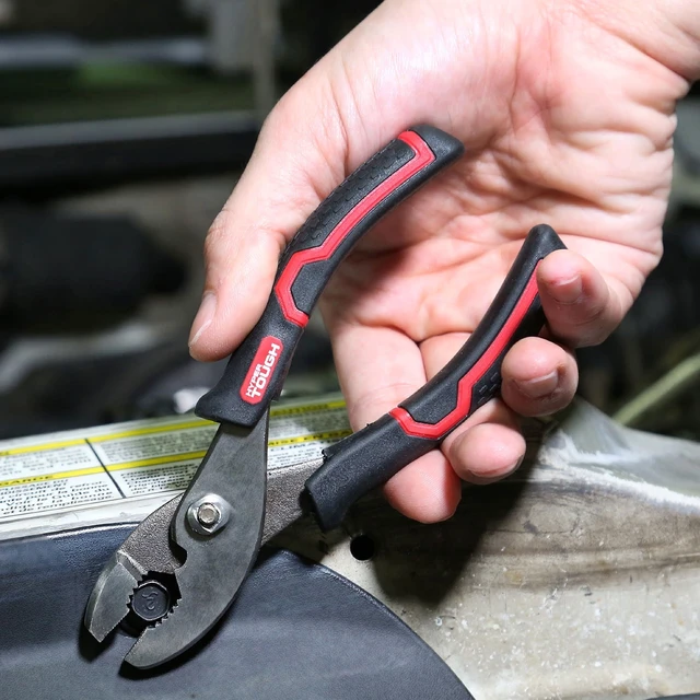 Alt view image 5 of 6 - Hyper Tough 5174V 8-Inch Slip Joint Pliers with Ergonomic Comfort Grips, Black