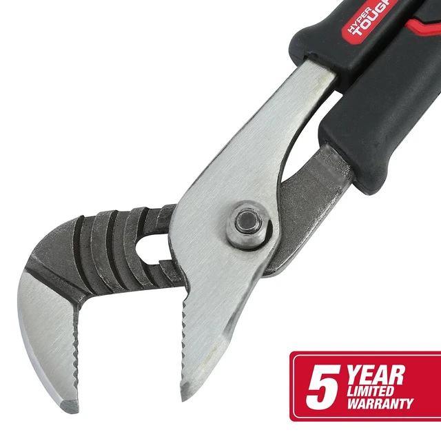 Alt view image 3 of 6 - Hyper Tough 8in Groove Joint Pliers with Comfort Grips, Black, 5368V