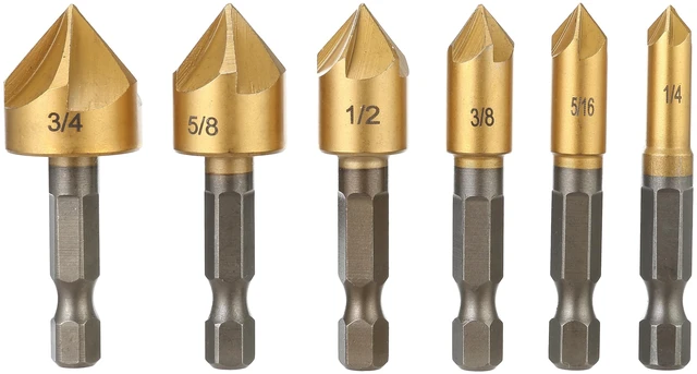 Main image of Hyper Tough 6 Piece Countersink Bit Set