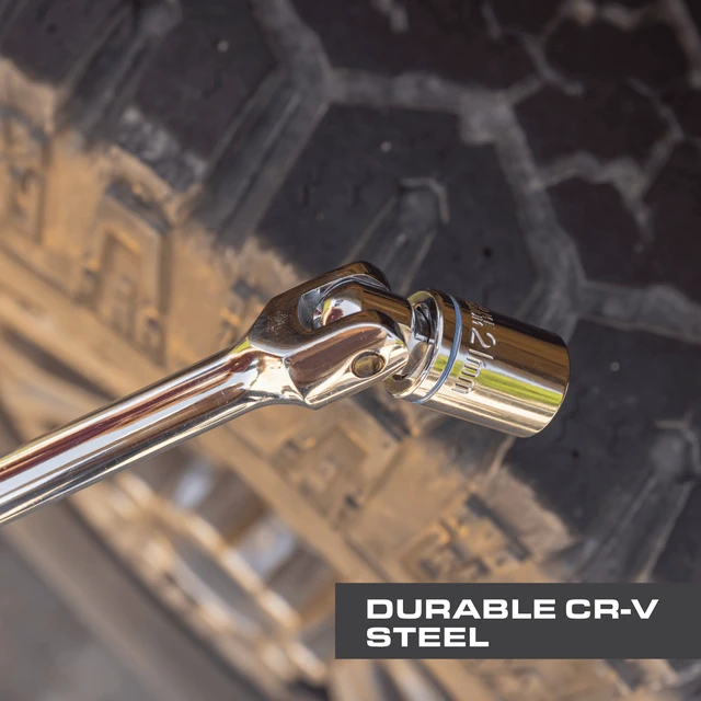 Alt view image 2 of 6 - Hyper Tough 1/2-Inch Drive 22-Inch Breaker Bar with Swivel Head