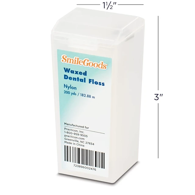 Alt view image 2 of 6 - SmileGoods Waxed Dental Floss, 200 Yard, Unflavored