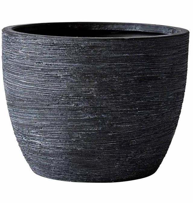 Main image of Better Homes & Gardens 4.5in Textured Matte Ceramic Plant Pot, Black, 1 Piece