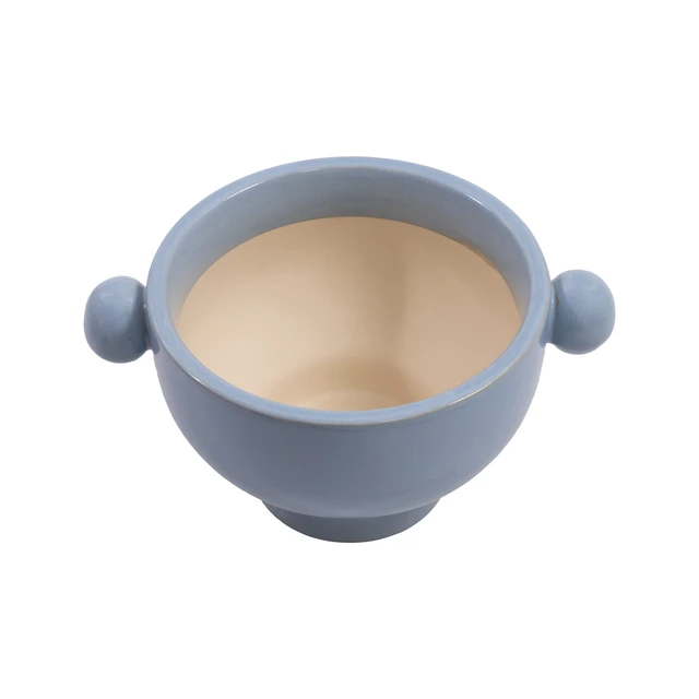 Alt view image 5 of 6 - Beautiful by Drew Barrymore 7in Ceramic Cornflower Handled Planter
