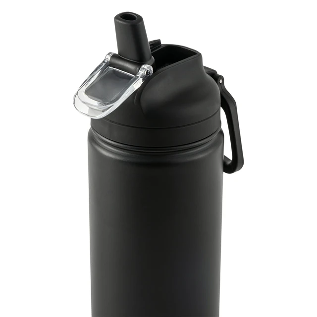 Alt view image 2 of 6 - Mainstays 24oz Stainless Steel Sip Water Bottle, Black