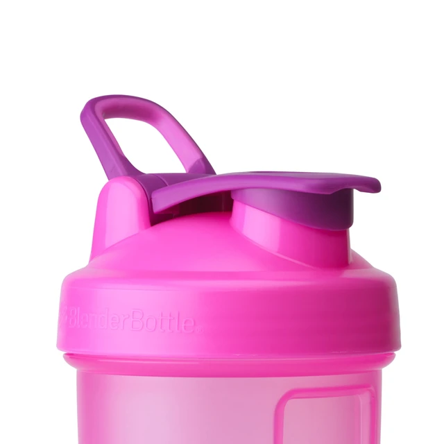 Alt view image 2 of 6 - BlenderBottle Classic 24 oz Pink Shaker Cup with Flip-Top and Wide Mouth Lid