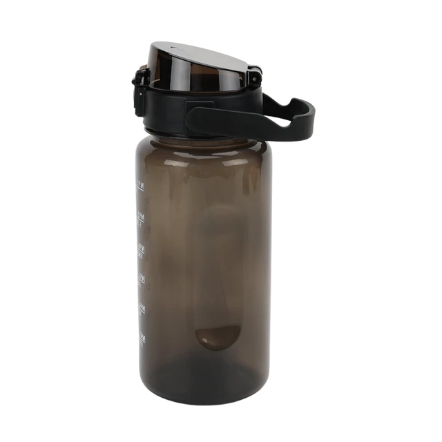 Alt view image 6 of 6 - Mainstays 48 oz Black Polypropylene Water Bottle with Handle and Built-in Phone Holder