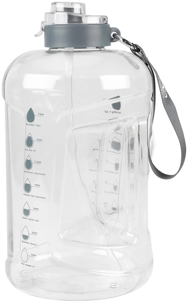 Main image of Athletic Works 1-Gallon BPA-Free Tritan Water Jug with Dual Lid, Black Accent