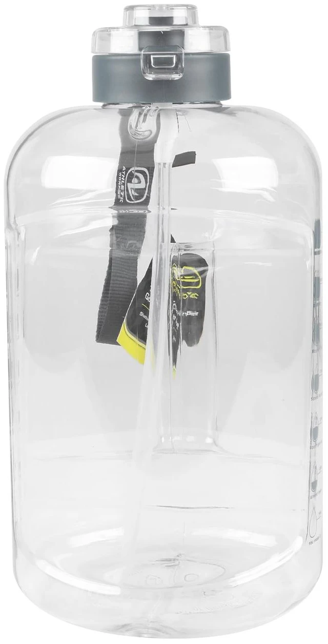 Alt view image 4 of 6 - Athletic Works 1-Gallon BPA-Free Tritan Water Jug with Dual Lid, Black Accent