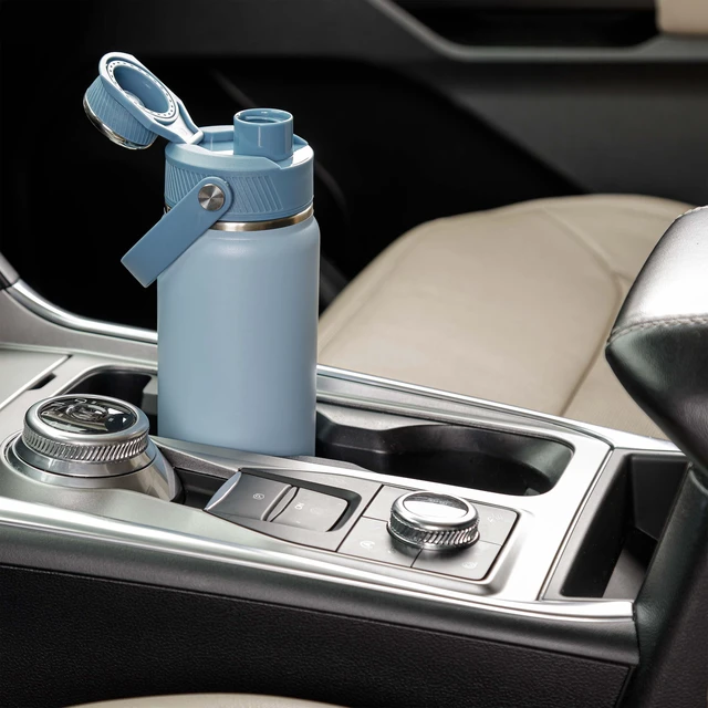 Alt view image 6 of 6 - Ozark Trail 24oz Stainless Steel Insulated Chug Water Bottle, Light Blue