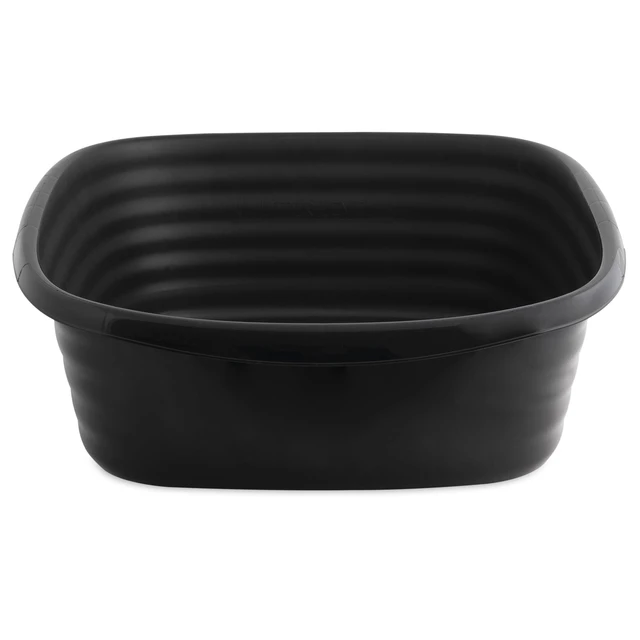 Alt view image 6 of 6 - Arm & Hammer Simply Recycled Plastic Open Top Cat Litter Box, Large, Black