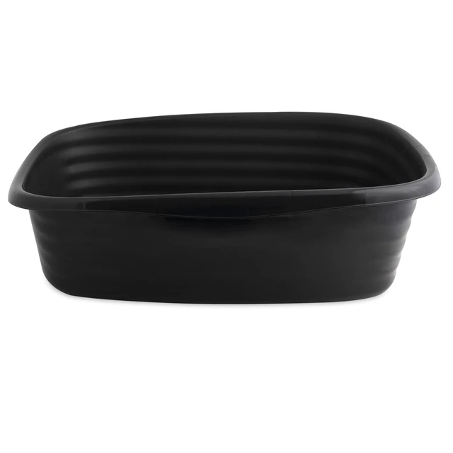 Alt view image 5 of 6 - Arm & Hammer Simply Recycled Plastic Open Top Cat Litter Box, Large, Black