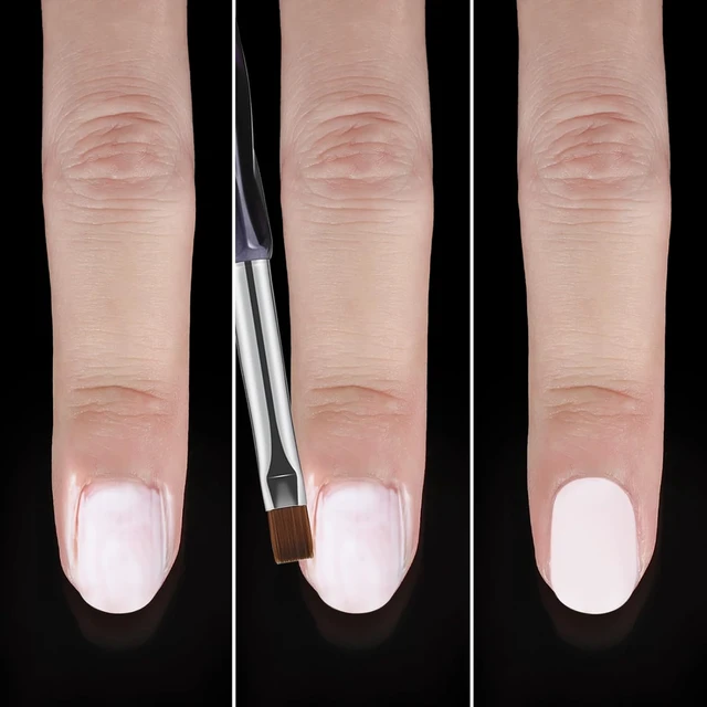 Alt view image 6 of 7 - 3Pcs Nail Art Clean Up and Cuticle Polish Removal Brushes Set