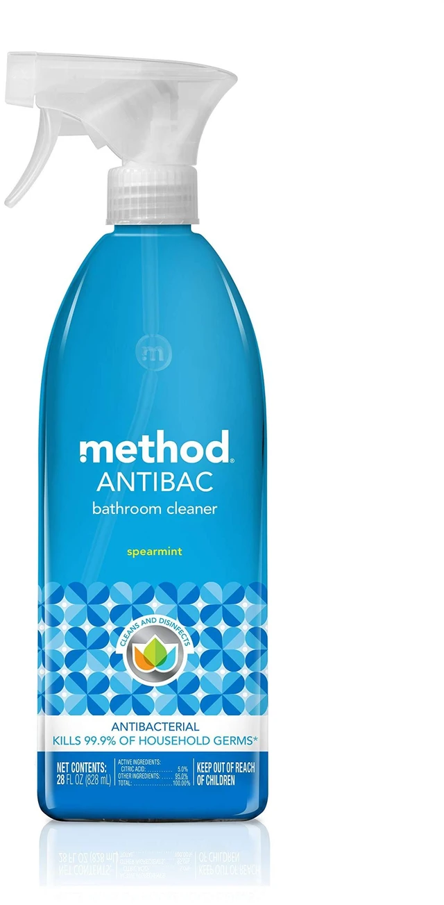 Main image of Method Antibacterial Bathroom Cleaner, Spearmint, 28 fl oz