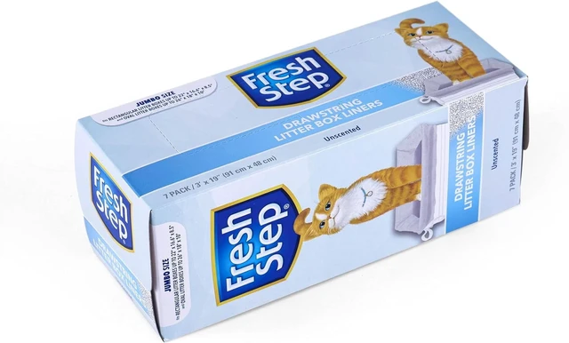 Alt view image 5 of 6 - Fresh Step Drawstring Litter Box Liners Unscented, Jumbo, 36"x19", 7 Count