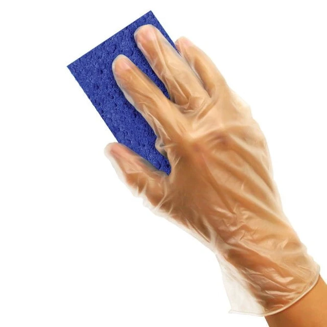 Alt view image 2 of 3 - Hyper Tough Vinyl Disposable Gloves, 50-Pack