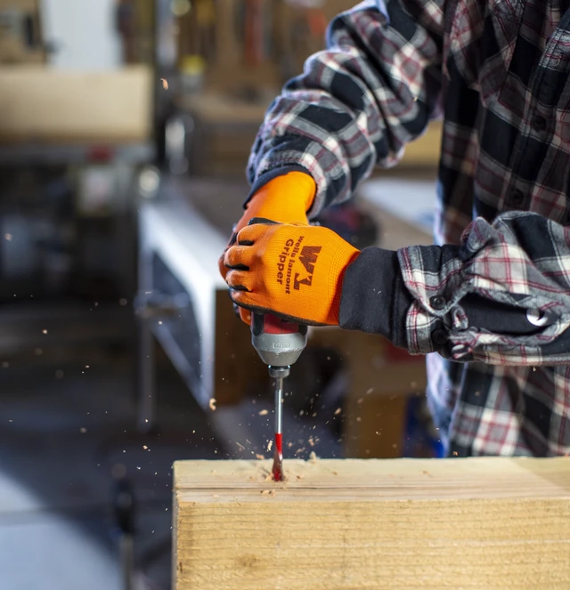 Alt view image 3 of 7 - Wells Lamont Ultimate Gripper 3-Pack Men's Work Gloves, Orange/Black
