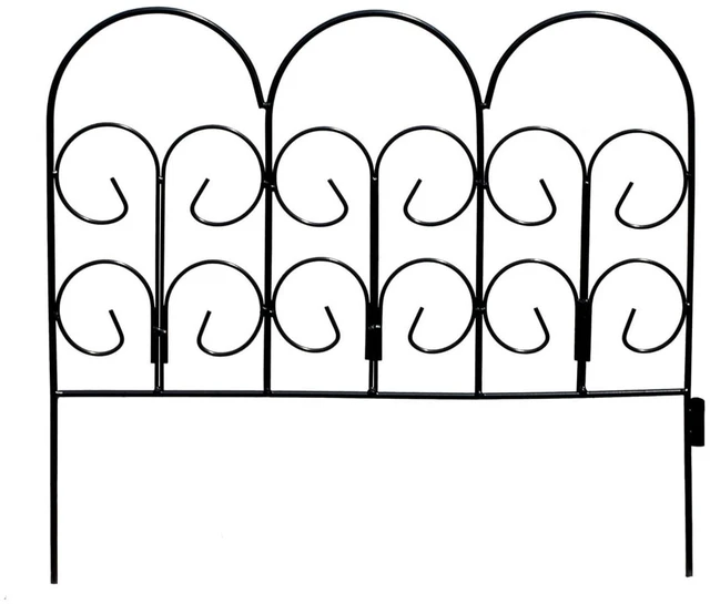Main image of Expert Gardener Iris Garden Border Edging, 16 in H x 18 in W, Black Powder-Coated Steel