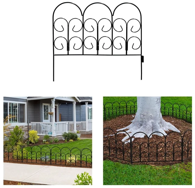 Alt view image 5 of 5 - Expert Gardener Iris Garden Border Edging, 16 in H x 18 in W, Black Powder-Coated Steel