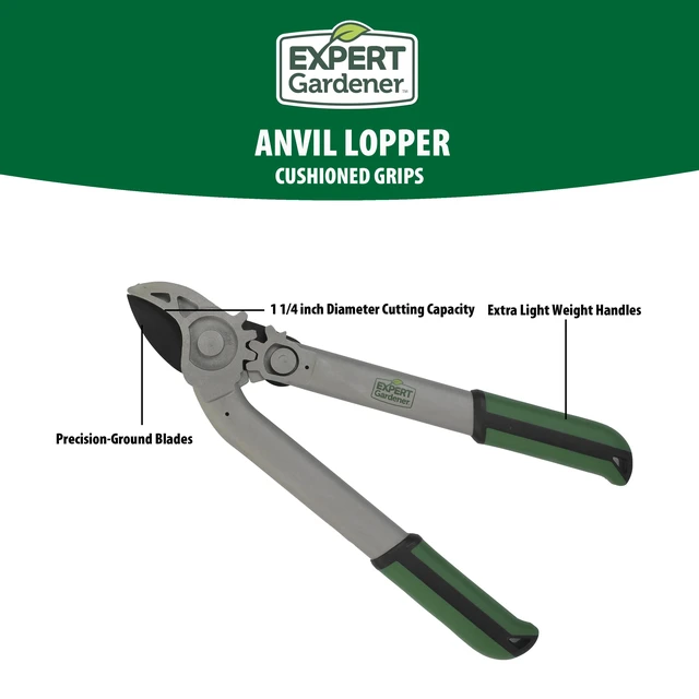 Alt view image 2 of 6 - Expert Gardener 16-Inch Anvil Pruner Lopper
