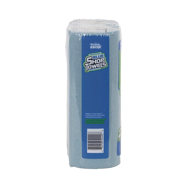 Alt view image 5 of 6 - ToolBox Blue Shop Towel, 3-Pack, 2 Rolls per Pack, 55 Sheets per Roll