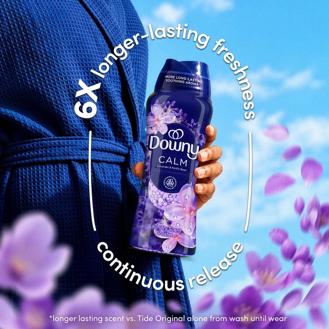 Alt view image 3 of 6 - Downy Infusions Calm Lavender and Vanilla Bean In-Wash Scent Booster Beads, 12.2 oz