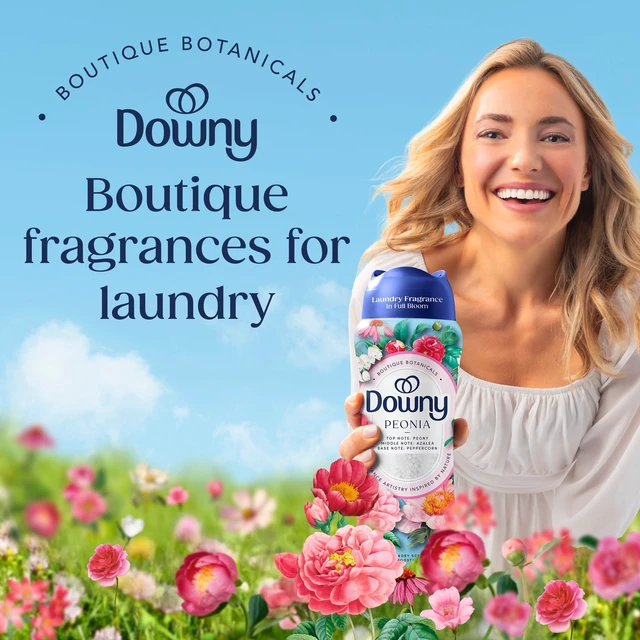 Alt view image 2 of 6 - Downy In-Wash Scent Booster Laundry Beads, Boutique Botanicals Peonia, 10.7 oz