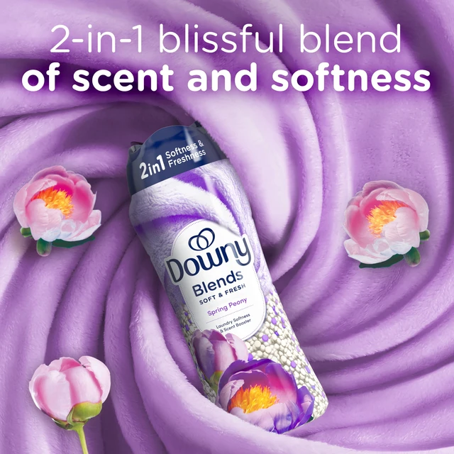 Alt view image 3 of 6 - Downy Blends Soft & Fresh In-Wash Laundry Scent Booster Beads, Spring Peony, 13oz
