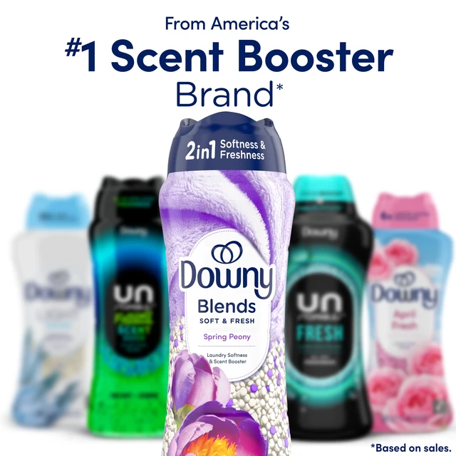 Alt view image 5 of 6 - Downy Blends Soft & Fresh In-Wash Laundry Scent Booster Beads, Spring Peony, 13oz