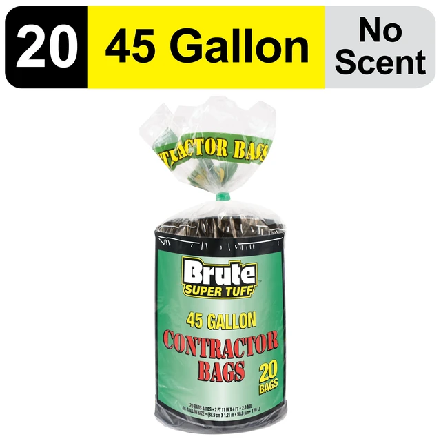 Alt view image 5 of 6 - Brute Super Tuff 45 Gallon Contractor Trash Bags, 20 Bags
