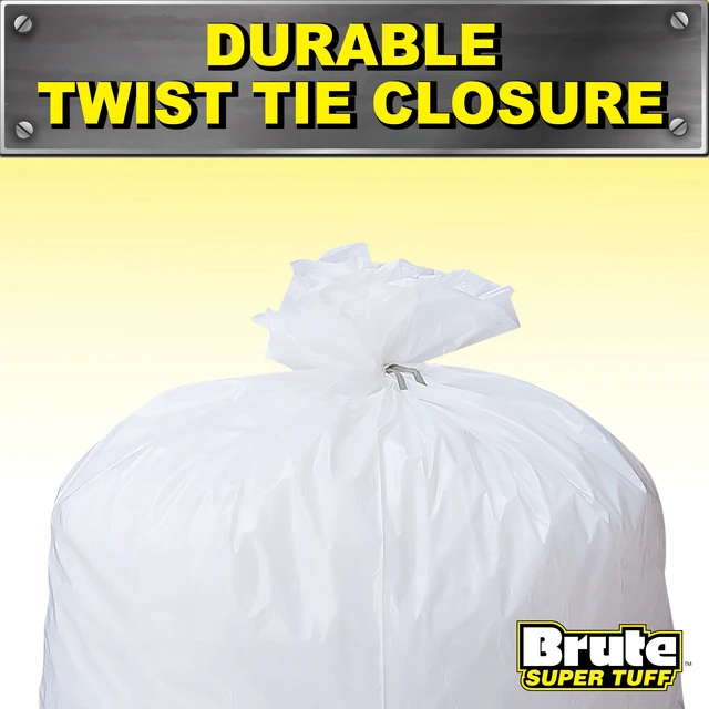 Alt view image 6 of 6 - Brute Super Tuff Compactor 20 Gallon Trash Bags, 20 Bags with Twist Tie