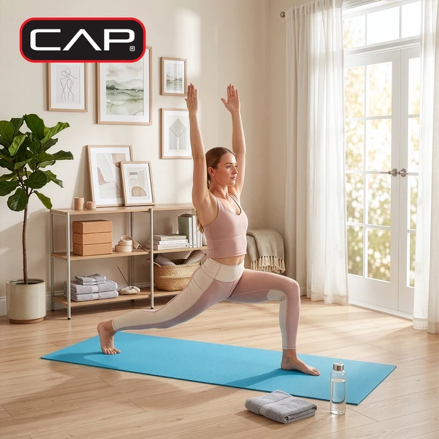 Alt view image 4 of 7 - CAP Non-Slip Yoga Mat 3mm Lightweight Exercise Mat for Home Workouts and Pilates