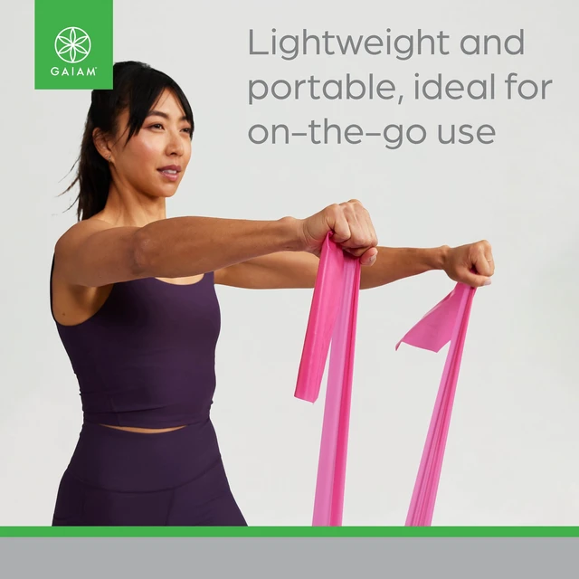 Alt view image 5 of 6 - Gaiam Flat Band Kit, Rubber, Multicolor