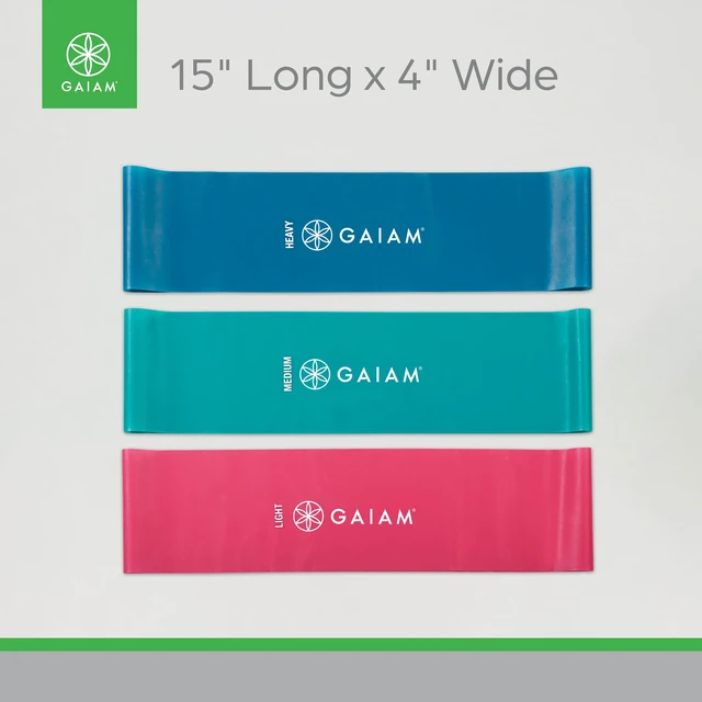 Alt view image 6 of 6 - Gaiam Loop Resistance Exercise Bands 3-Piece with Exercise Guide