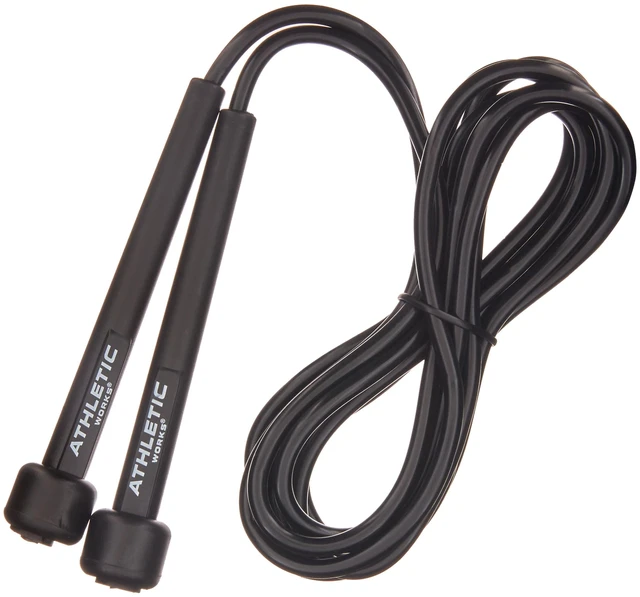 Main image of Athletic Works Speed Jump Rope, 9', Lightweight Handles, Black