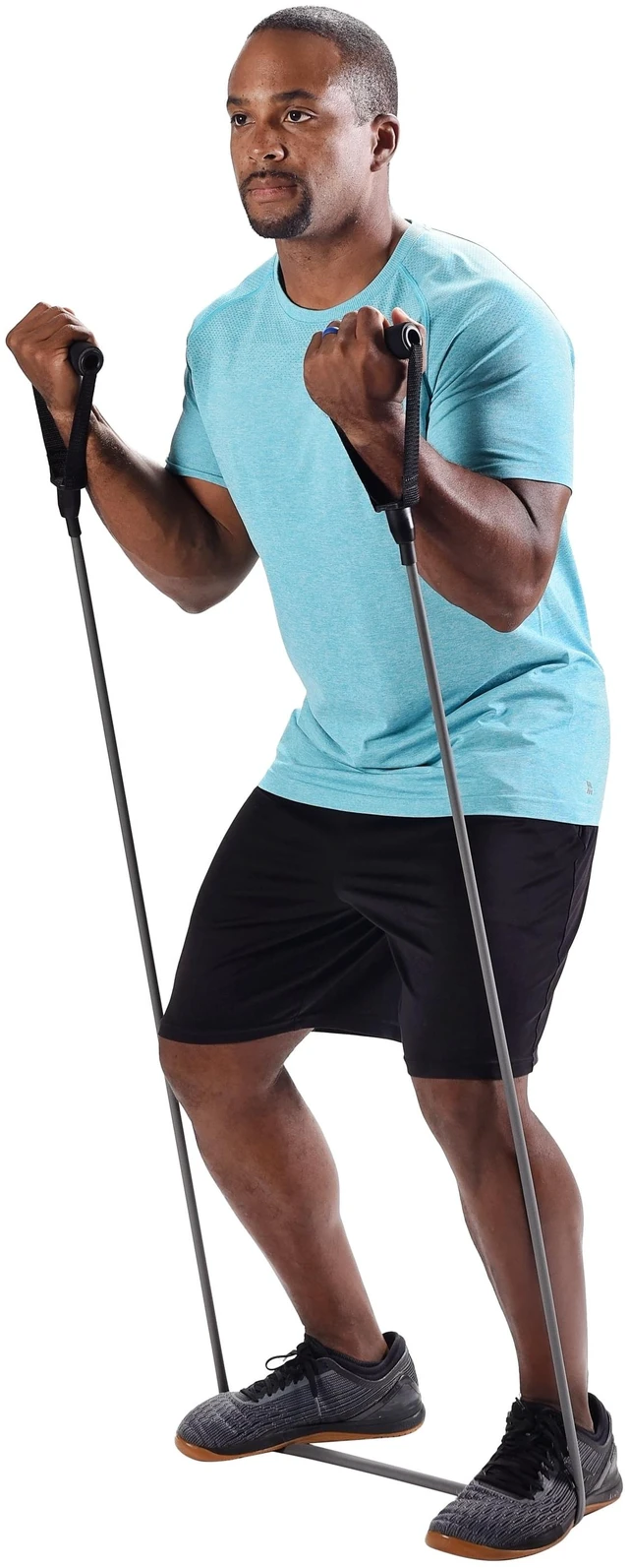 Alt view image 3 of 5 - Athletic Works Heavy Resistance Tube Exercise Band, Gray